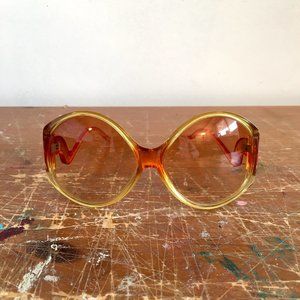 Vintage 70s Oversized, Drop Arm Sunglasses, St. Larel